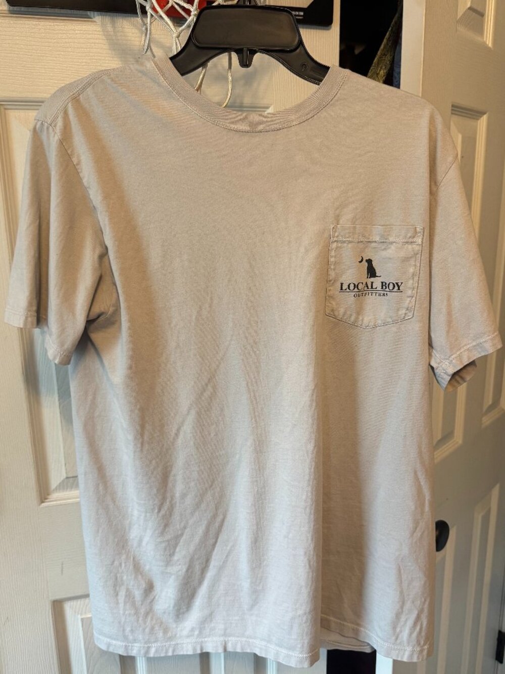 Local Boy Outfitters Tan Graphic Pocket T Shirt Mens Medium